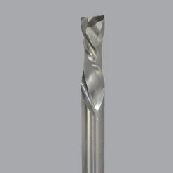 Spiral Router Bit: 3/8" Dia, 1-1/8" LOC, 3/8" Shank Dia, 2 Flute, Compression