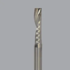 Spiral Router Bit: 3/8" Dia, 1-5/8" LOC, 3/8" Shank Dia, 1 Flute, Upcut