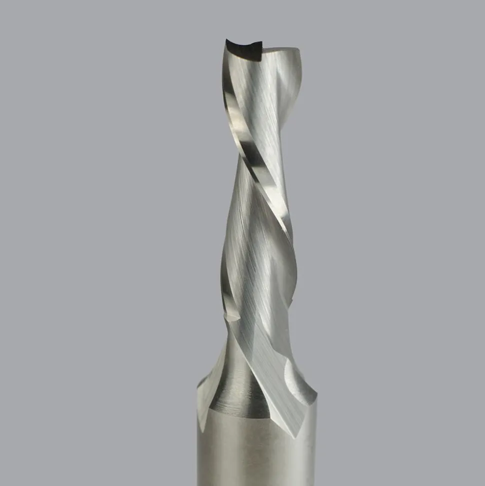 Spiral Router Bit: 1/2" Dia, 1-5/8" LOC, 1/2" Shank Dia, 2 Flute, Upcut