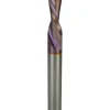 Spiral Router Bit: 1/4" Dia, 5/8" LOC, 1/4" Shank Dia, Downcut