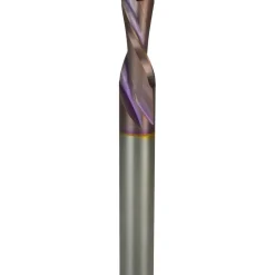Spiral Router Bit: 1/4" Dia, 5/8" LOC, 1/4" Shank Dia, Downcut
