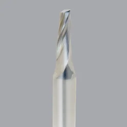 Spiral Router Bit: 1/4" Dia, 3/4" LOC, 1/2" Shank Dia, 1 Flute, Upcut