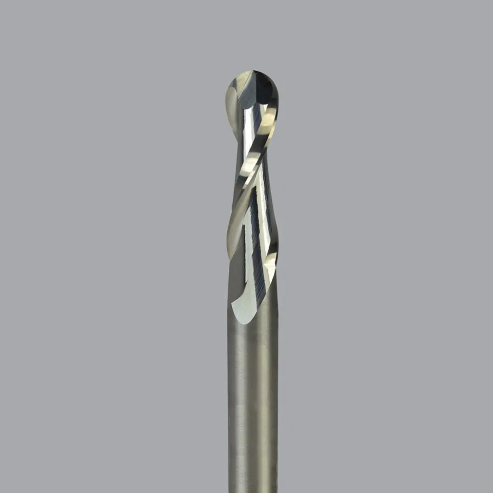 Spiral Router Bit: 1/4" Dia, 1-1/8" LOC, 1/4" Shank Dia, 2 Flute, Upcut