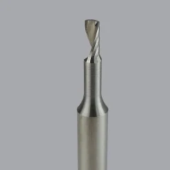 Spiral Router Bit: 1/8" Dia, 1/4" LOC, 1/4" Shank Dia, 1 Flute, Upcut