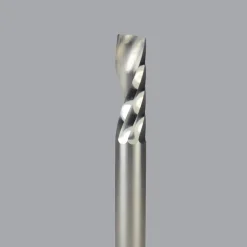 Spiral Router Bit: 1/4" Dia, 3/4" LOC, 1/4" Shank Dia, 1 Flute, Upcut