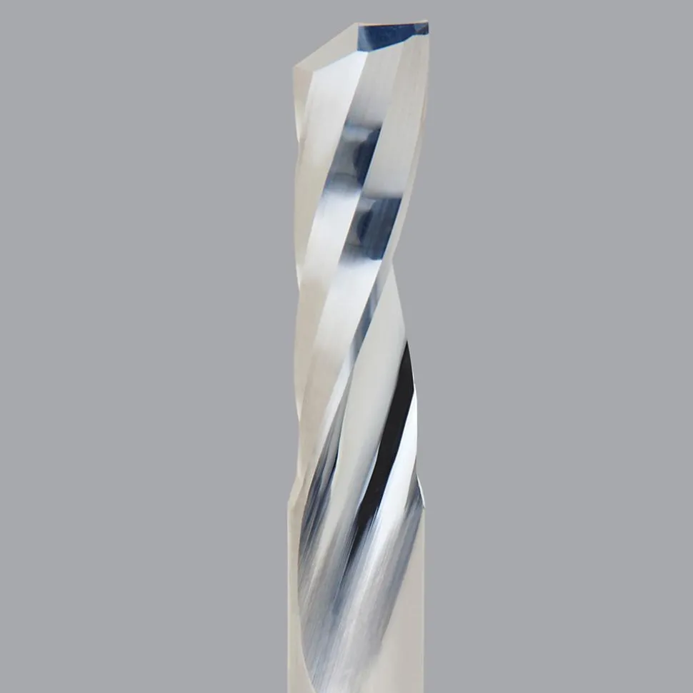 Spiral Router Bit: 1/4" Dia, 1-1/2" LOC, 1/4" Shank Dia, 1 Flute, Upcut