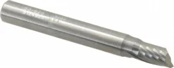 Spiral Router Bit: 9/32" Dia, 7/16" LOC, 5/16" Shank Dia, 1 Flute, Upcut