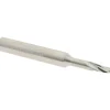 Spiral Router Bit: 1/8" Dia, 1/4" LOC, 1/4" Shank Dia, 1 Flute, Upcut