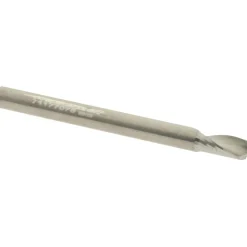 Spiral Router Bit: 1/8" Dia, 1/4" LOC, 1/8" Shank Dia, 1 Flute, Upcut