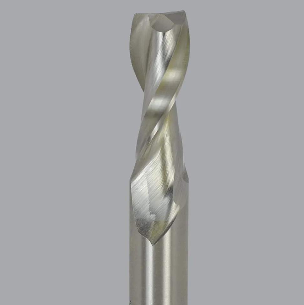 Spiral Router Bit: 1/2" Dia, 1-1/4" LOC, 1/2" Shank Dia, 2 Flute, Upcut