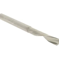 Spiral Router Bit: 1/4" Dia, 1-1/4" LOC, 1/4" Shank Dia, 1 Flute, Downcut