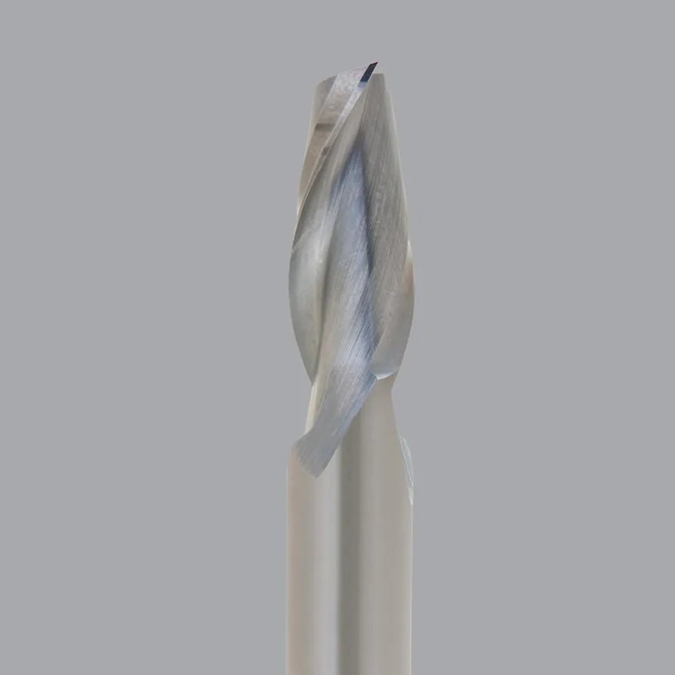 Spiral Router Bit: 5/16" Dia, 1-1/8" LOC, 5/16" Shank Dia, 2 Flute, Upcut