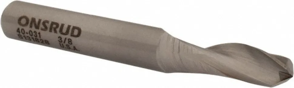 Spiral Router Bit: 3/8" Dia, 1" LOC, 3/8" Shank Dia, 1 Flute, Upcut