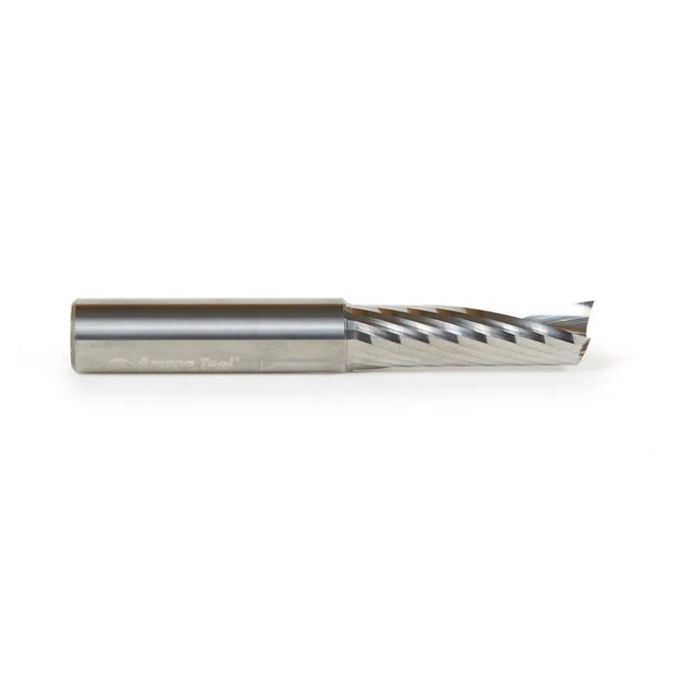 Spiral Router Bit: 1/2" Dia, 1-5/8" LOC, 1/2" Shank Dia, 1 Flute, Upcut