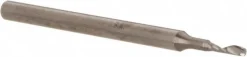 Spiral Router Bit: 1/8" Dia, 1/4" LOC, 1/8" Shank Dia, 1 Flute, Upcut
