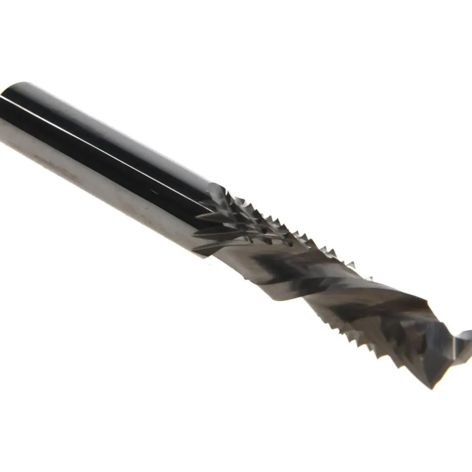 Spiral Router Bit: 1/4" Dia, 1/4" Shank Dia