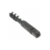 Spiral Flute Tap: 3/8-16, UNC, 3 Flute, Bottoming Chamfer, 2B Class of Fit, High-Speed Steel, Oxide Finish
