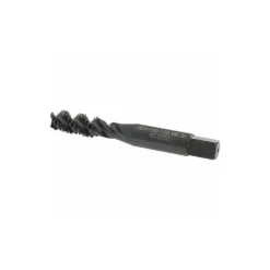 Spiral Flute Tap: 3/8-16, UNC, 3 Flute, Bottoming Chamfer, 2B Class of Fit, High-Speed Steel, Oxide Finish