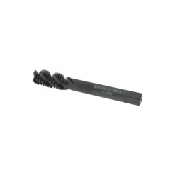 Spiral Flute Tap: 1/2-13, UNC, 3 Flute, Bottoming Chamfer, 2B Class of Fit, High-Speed Steel, Oxide Finish