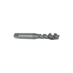 Spiral Flute Tap: 5/16-18, UNC, 3 Flute, Modified Bottoming Chamfer, 3B Class of Fit, Vanadium High-Speed Steel, Oxide Finish