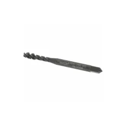 Spiral Flute Tap: #10-24, UNC, 3 Flute, Modified Bottoming Chamfer, 2B/3B Class of Fit, Vanadium High-Speed Steel, Oxide Finish