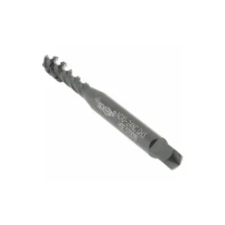 Spiral Flute Tap: #10-24, UNC, 3 Flute, Modified Bottoming Chamfer, 2B/3B Class of Fit, Vanadium High-Speed Steel, Oxide Finish