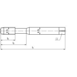 Spiral Flute Tap: 1/4-20, UNC, 3 Flute, Modified Bottoming Chamfer, 2B/3B Class of Fit, Cobalt, Oxide Finish
