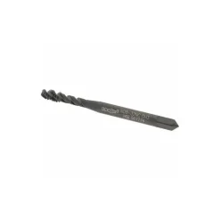 Spiral Flute Tap: #8-32, UNC, 3 Flute, Modified Bottoming Chamfer, 2B Class of Fit, Vanadium High-Speed Steel, Oxide Finish