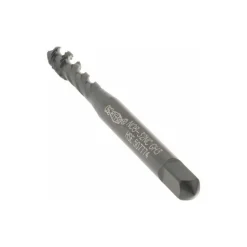 Spiral Flute Tap: #8-32, UNC, 3 Flute, Modified Bottoming Chamfer, 2B Class of Fit, Vanadium High-Speed Steel, Oxide Finish