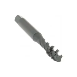 Spiral Flute Tap: 1/4-20, UNC, 3 Flute, Modified Bottoming Chamfer, 2B Class of Fit, Vanadium High-Speed Steel, Oxide Finish