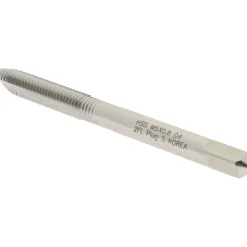 Spiral Point Tap: M5x0.8 Metric Coarse, 2 Flutes, Plug Chamfer, 6H Class of Fit, HSS