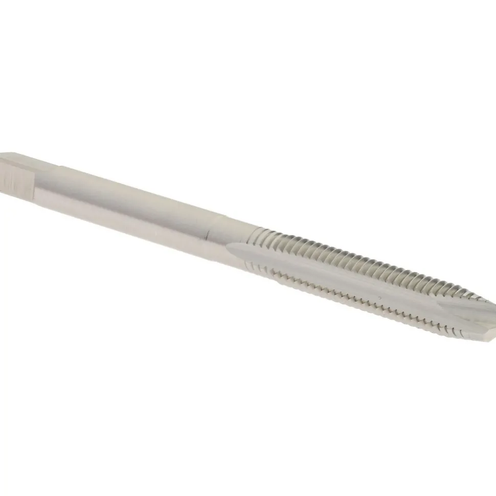 Spiral Point Tap: M5x0.8 Metric Coarse, 2 Flutes, Plug Chamfer, 6H Class of Fit, HSS