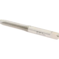 Spiral Point Tap: M6x1 Metric Coarse, 2 Flutes, Plug Chamfer, 6H Class of Fit, HSS