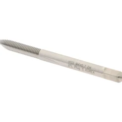 Spiral Point Tap: M4x0.7 Metric Coarse, 2 Flutes, Plug Chamfer, 6H Class of Fit, HSS