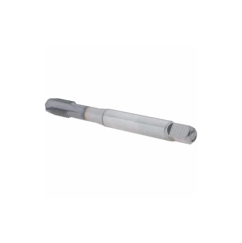 Spiral Point Tap: M6x1 Metric Coarse, 3 Flutes, Plug Chamfer, 6H Class of Fit, Powdered Metal HSS, V Coated