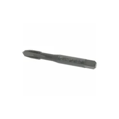 Spiral Point Tap: M8x1.25 Metric, 3 Flutes, Plug Chamfer, 6H Class of Fit, HSS-E Vanadium, Steam Oxide Coated