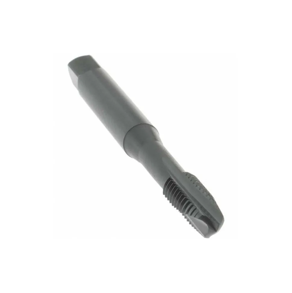 Spiral Point Tap: M6x1 Metric, 3 Flutes, Plug Chamfer, 6H Class of Fit, HSS-E Vanadium, Steam Oxide Coated