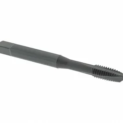 Spiral Point Tap: M6x1 Metric, 3 Flutes, Plug Chamfer, 6H Class of Fit, HSS-E Vanadium, Steam Oxide Coated