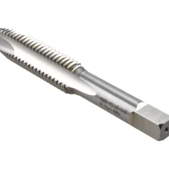 Spiral Point Tap: 1/2-13 UNC, 3 Flutes, Plug Chamfer, 3B Class of Fit, HSS, Bright/Uncoated Coated