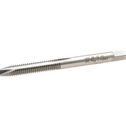 Spiral Point Tap: #8-32 UNC, 2 Flutes, Plug Chamfer, 2B Class of Fit, HSS, Bright/Uncoated Coated