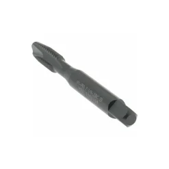Spiral Point Tap: 1/4-20 UNC, 2 Flutes, Plug Chamfer, 2B Class of Fit, HSS, Steam Oxide Coated