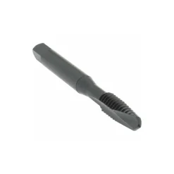 Spiral Point Tap: 1/4-20 UNC, 2 Flutes, Plug Chamfer, 2B Class of Fit, HSS, Steam Oxide Coated