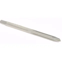 Spiral Point Tap: #6-32 UNC, 2 Flutes, Plug Chamfer, 2B Class of Fit, HSS, Bright/Uncoated Coated