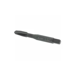 Spiral Point Tap: 5/16-18 UNC, 3 Flutes, Plug Chamfer, 3B Class of Fit, HSS-E Vanadium, Steam Oxide Coated