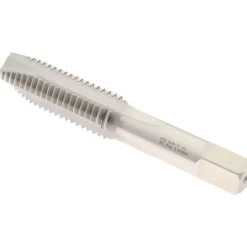 Spiral Point Tap: 5/8-11 UNC, 3 Flutes, Plug Chamfer, 3B Class of Fit, HSS, Bright/Uncoated Coated