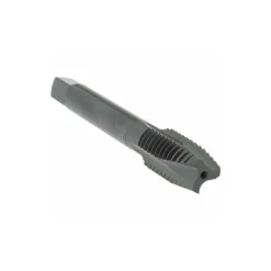 Spiral Point Tap: 1/2-13 UNC, 3 Flutes, Plug Chamfer, 3B Class of Fit, HSS-E Vanadium, Steam Oxide Coated