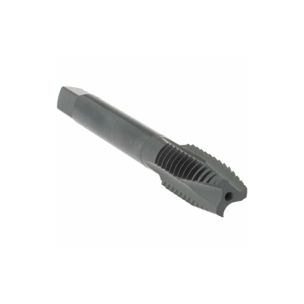 Spiral Point Tap: 1/2-13 UNC, 3 Flutes, Plug Chamfer, 3B Class of Fit, HSS-E Vanadium, Steam Oxide Coated