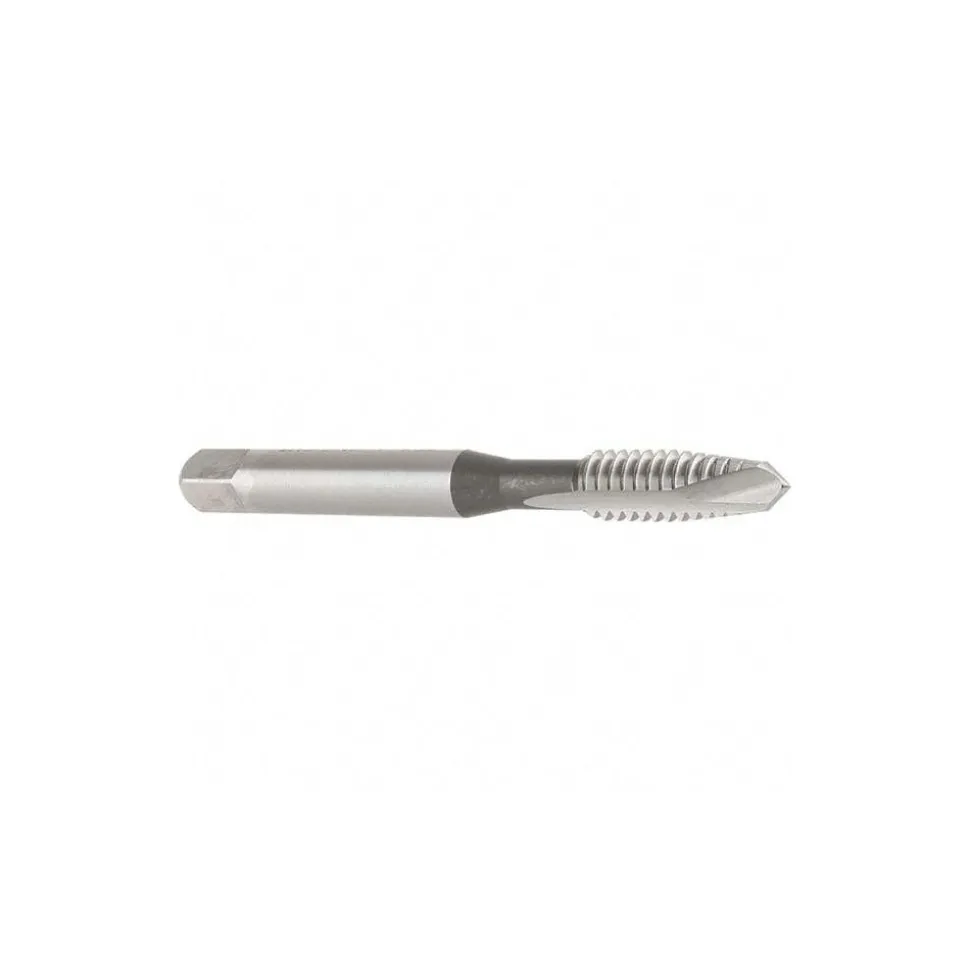 Spiral Point Tap: 1/4-20 UNC, 2 Flutes, Plug Chamfer, 3B Class of Fit, HSS, Bright/Uncoated Coated
