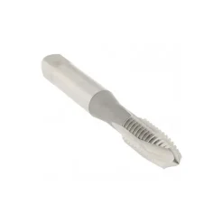 Spiral Point Tap: 3/8-16 UNC, 3 Flutes, Plug Chamfer, 3B Class of Fit, HSS, Bright/Uncoated Coated