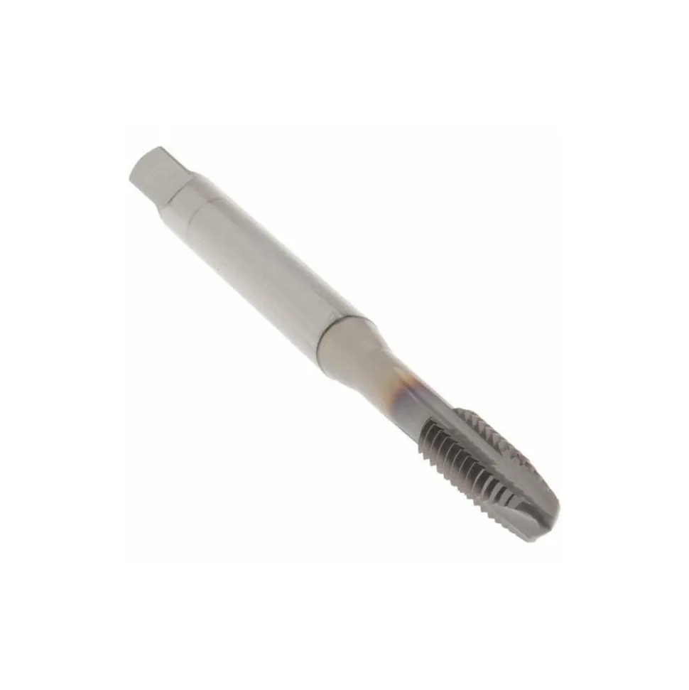 Spiral Point Tap: 1/4-20 UNC, 3 Flutes, Plug Chamfer, 3B Class of Fit, Powdered Metal HSS, V Coated